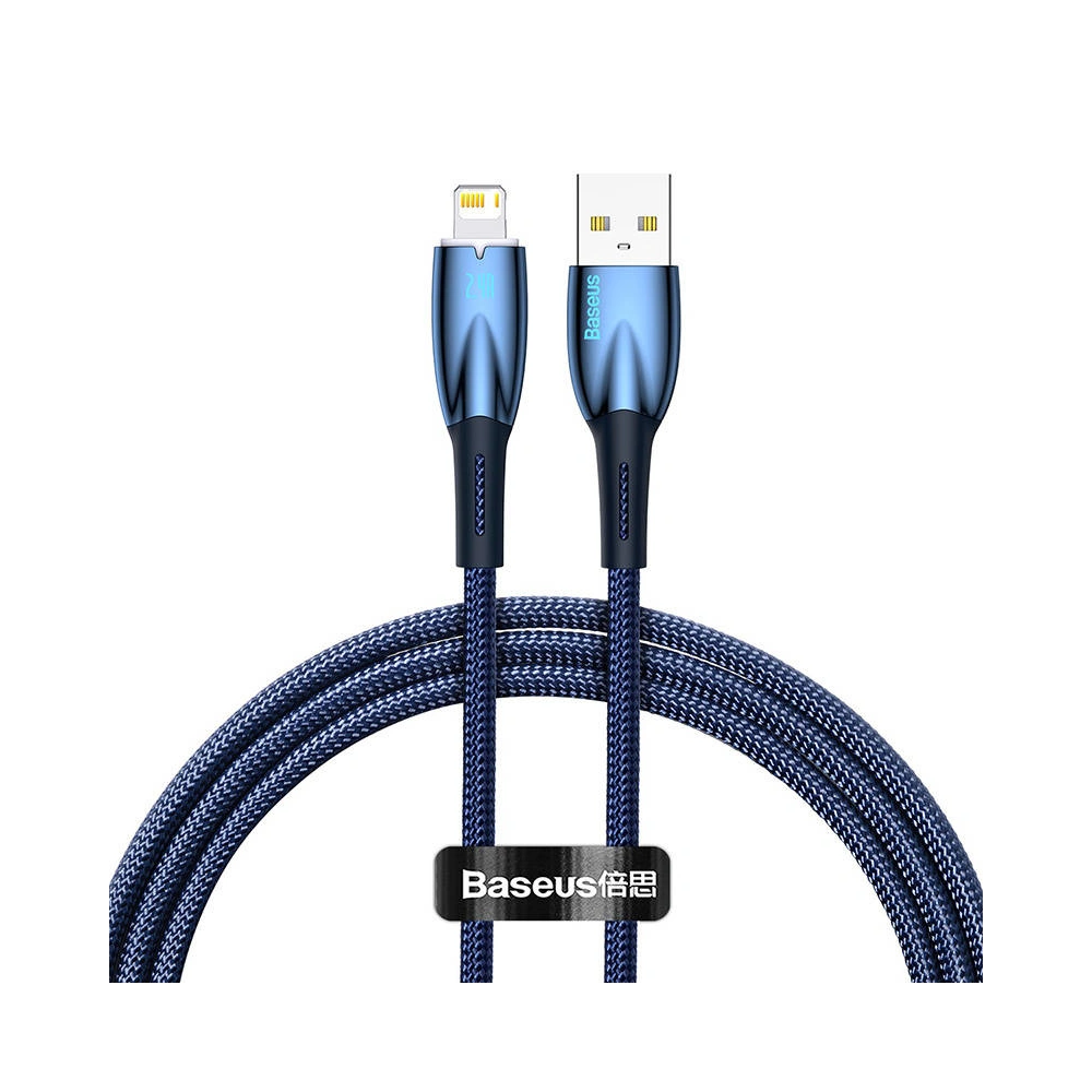 Hurtownia GSM - USB-A/Lightning Kabel Baseus Glimmer, 2.4A, 1m (blau) - BSU3819 - {ean13} - Hurt