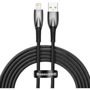 Hurtownia GSM - Kabel USB-A/Lightning Baseus Glimmer, 2.4A, 2m (czarny) - BSU3821 - {ean13} - Hurt