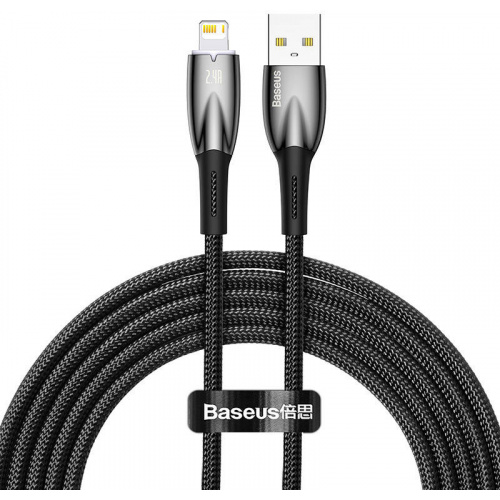 Hurtownia Baseus - 6932172617936 - BSU3821 - Kabel USB-A/Lightning Baseus Glimmer, 2.4A, 2m (czarny) - B2B homescreen