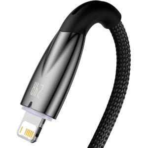 Hurtownia GSM - Kabel USB-A/Lightning Baseus Glimmer, 2.4A, 2m (czarny) - BSU3821 - {ean13} - Hurt