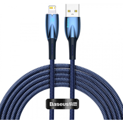 Hurtownia Baseus - 6932172617943 - BSU3822 - Kabel USB-A/Lightning Baseus Glimmer, 2.4A, 2m (niebieski) - B2B homescreen