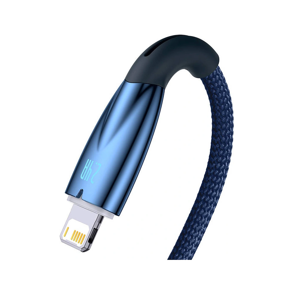 Hurtownia GSM - USB-A/Lightning Kabel Baseus Glimmer, 2.4A, 2m (blau) - BSU3822 - {ean13} - Hurt