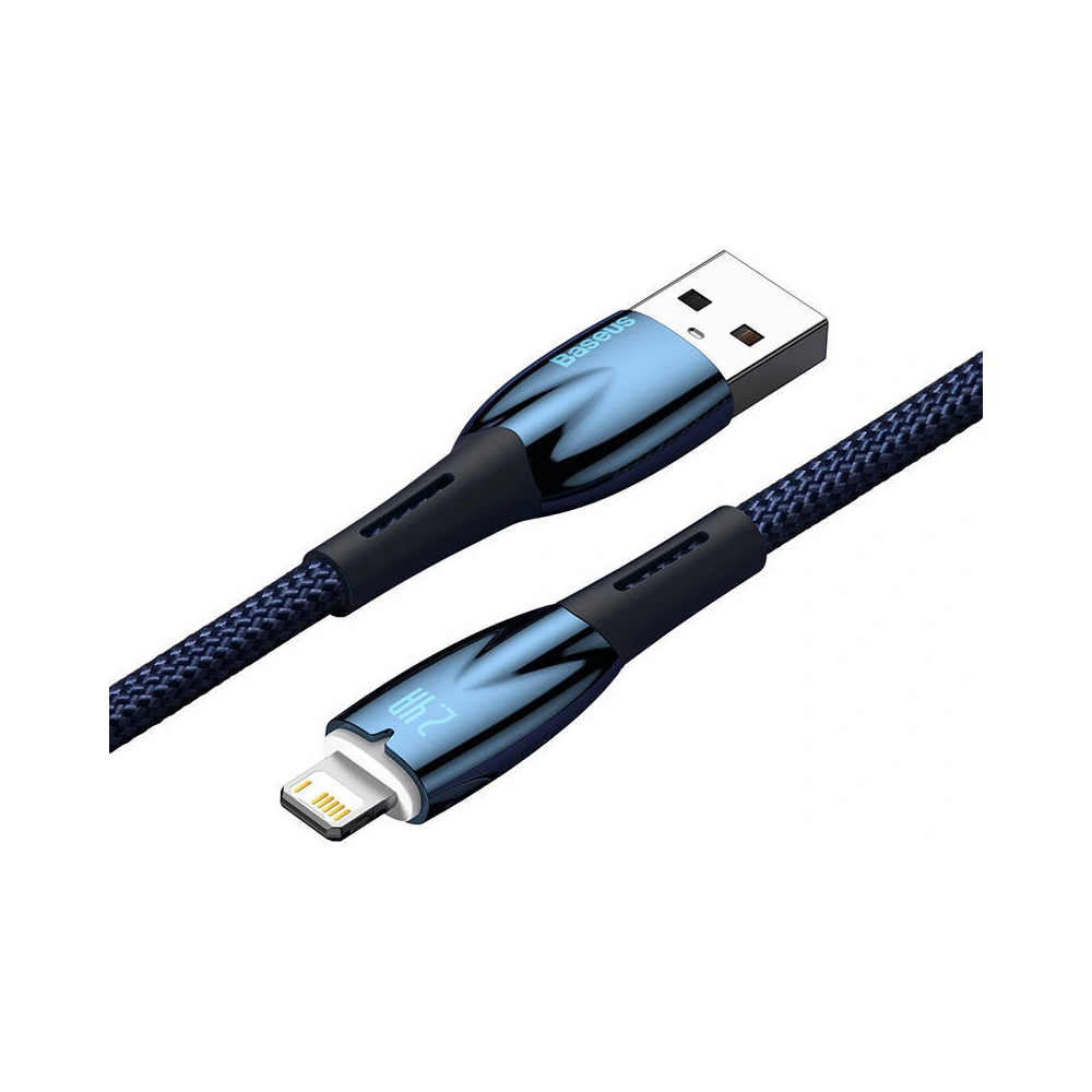Hurtownia GSM - USB-A/Lightning Kabel Baseus Glimmer, 2.4A, 2m (blau) - BSU3822 - {ean13} - Hurt
