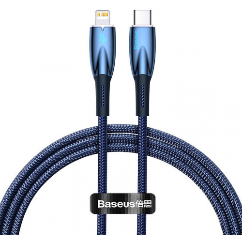 Baseus Distributor - 6932172617851 - BSU3824 - Baseus Glimmer USB-C/Lightning, 20W, 1m (blue) - B2B homescreen
