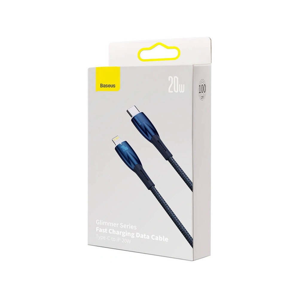 Hurtownia GSM - Kabel USB-C/Lightning Baseus Glimmer, 20W, 1m (modrý) - BSU3824 - {ean13} - Hurt