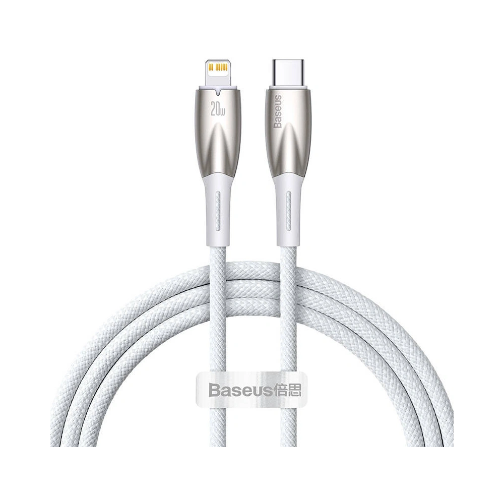 Wholesale Baseus Glimmer USB-C/Lightning, 20W, 1m (white) - BSU3825 - {ean13} - Hurt