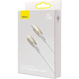 USB-C/Lightning Kabel Baseus Glimmer, 20W, 1m (weiß)
