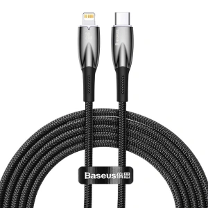 USB-C/Lightning-Kabel Baseus Glimmer, 20W, 2m (schwarz)