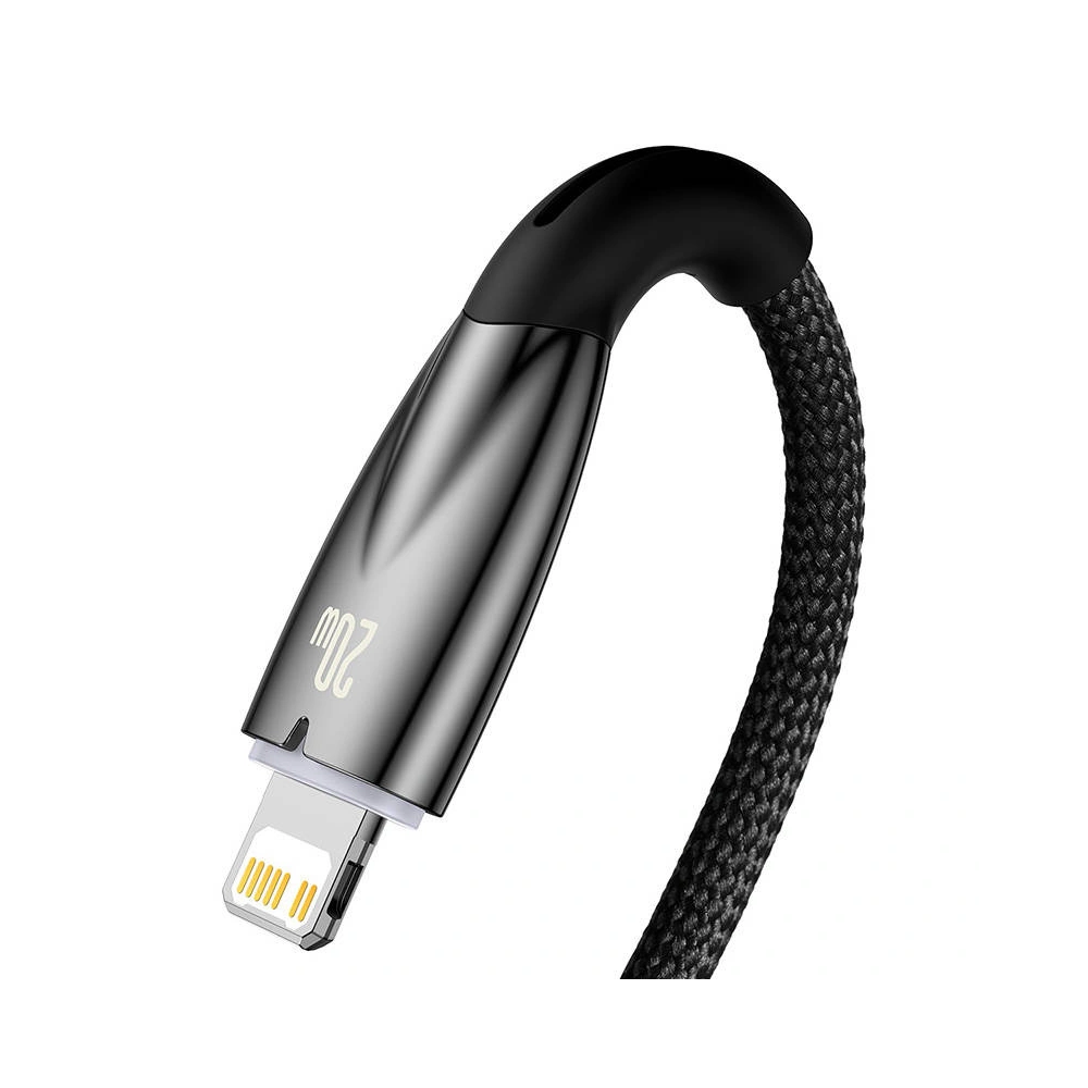 Hurtownia GSM - USB-C/Lightning-Kabel Baseus Glimmer, 20W, 2m (schwarz) - BSU3827 - {ean13} - Hurt