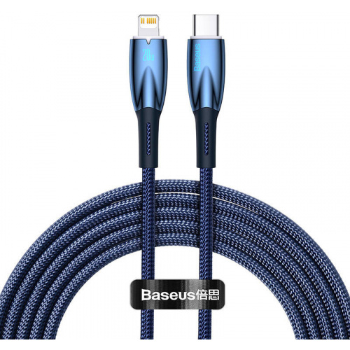 Hurtownia Baseus - 6932172617882 - BSU3828 - Kabel USB-C/Lightning Baseus Glimmer, 20W, 2m (niebieski) - B2B homescreen