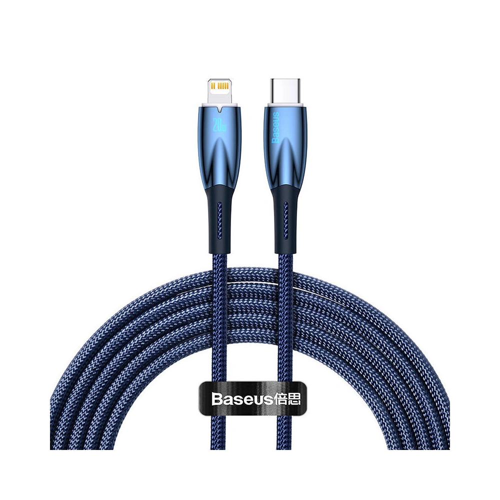 Hurtownia GSM - USB-C/Lightning Kabel Baseus Glimmer, 20W, 2m (blau) - BSU3828 - {ean13} - Hurt