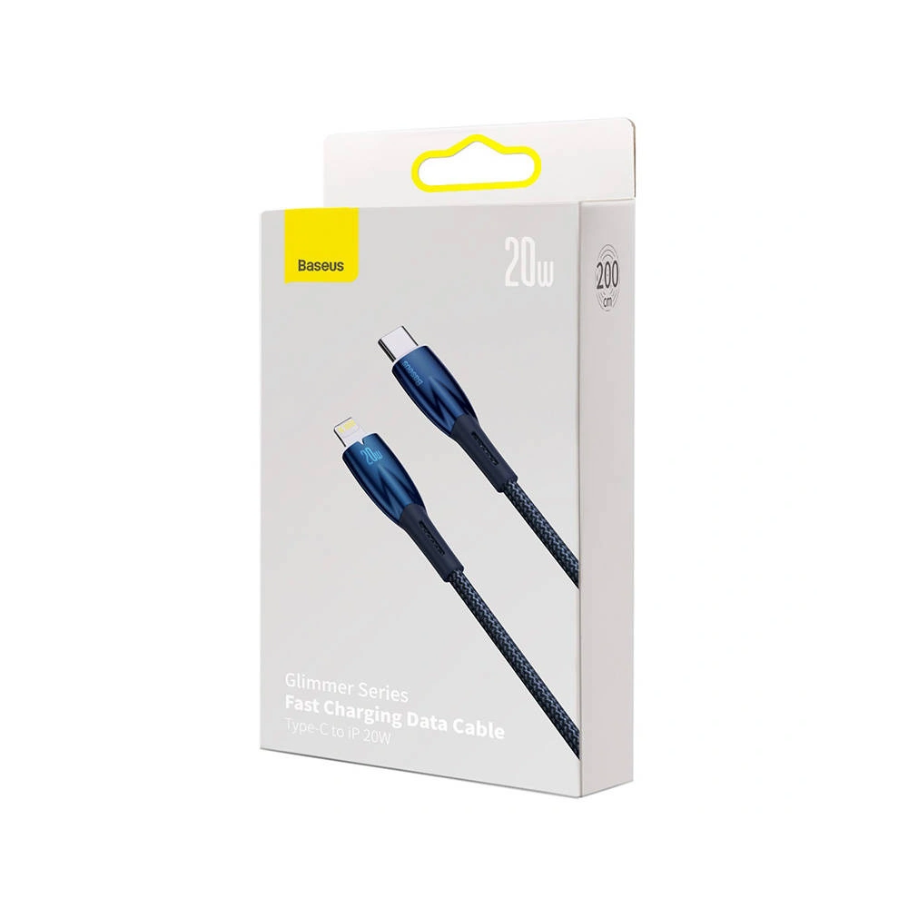 Hurtownia GSM - USB-C/Lightning Kabel Baseus Glimmer, 20W, 2m (blau) - BSU3828 - {ean13} - Hurt