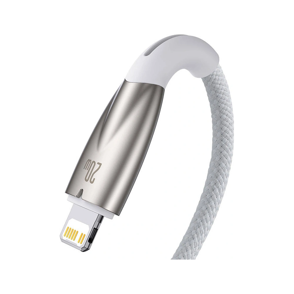 Hurtownia GSM - Kabel USB-C/Lightning Baseus Glimmer, 20W, 2m (bílý) - BSU3829 - {ean13} - Hurt