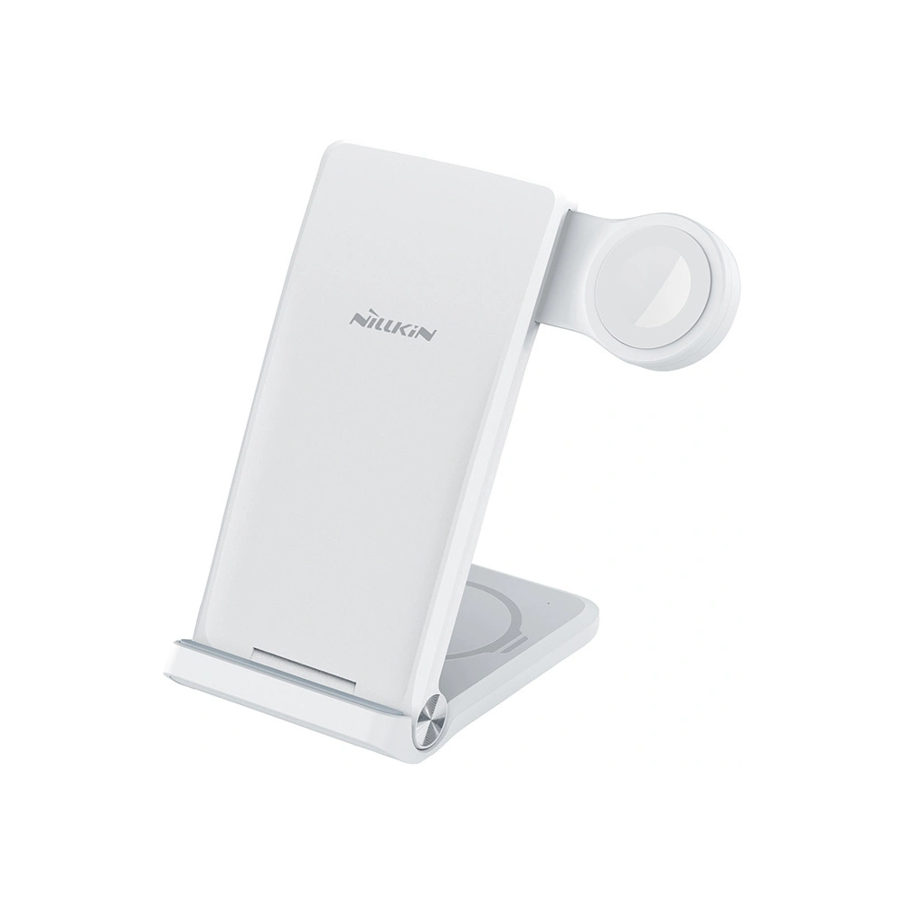 Hurtownia GSM - Bezdrátová nabíječka Nillkin Wireless Charging Powertrio 3in1 MFI + adaptér Apple Watch - NLK877 - {ean13} - Hurt