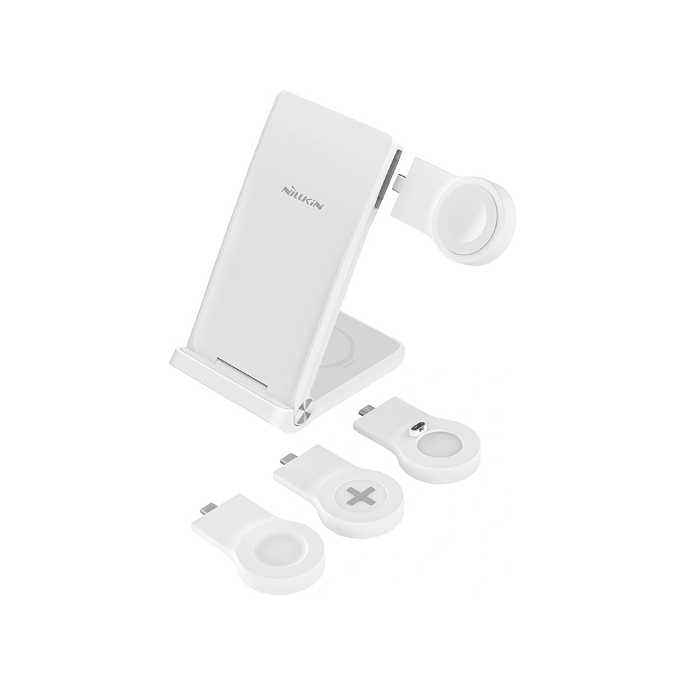 Hurtownia GSM - Kabelloses Ladegerät Nillkin Wireless Charging Powertrio 3in1 MFI + Adapter Apple Watch - NLK877 - {ean13} - Hurt