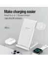 Hurtownia GSM - Bezdrátová nabíječka Nillkin Wireless Charging Powertrio 3in1 MFI + adaptér Apple Watch - NLK877 - {ean13} - Hurt