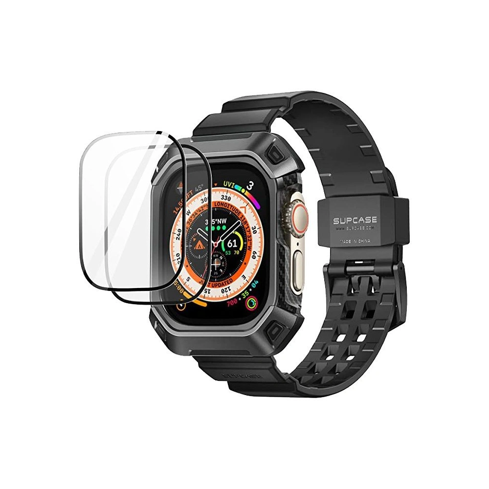 Hurtownia GSM - Pasek + üveg Supcase Unicorn Beetle Pro Apple Watch Ultra 49mm Fekete - SPC338 - {ean13} - Hurt