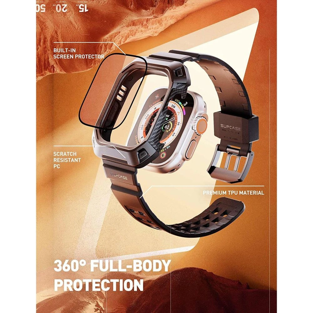 Hurtownia GSM - Pasek + üveg Supcase Unicorn Beetle Pro Apple Watch Ultra 49mm Fekete - SPC338 - {ean13} - Hurt