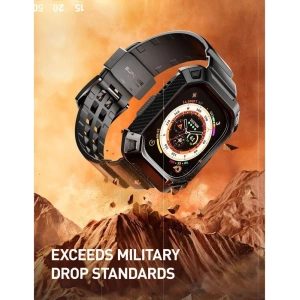 Wholesale Strap + glass Supcase Unicorn Beetle Pro Apple Watch Ultra 49mm Black - SPC338 - {ean13} - Hurt