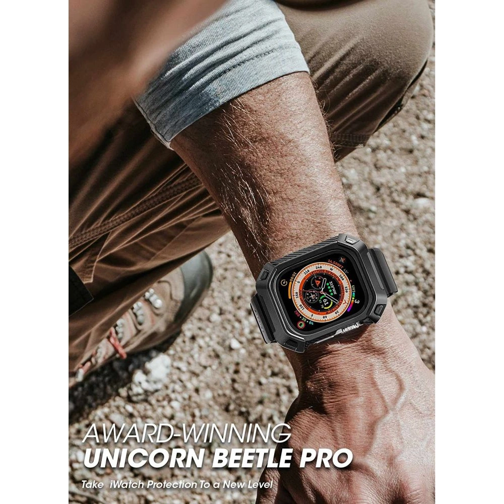 Hurtownia GSM - Pasek + szkło Supcase Unicorn Beetle Pro Apple Watch Ultra 49mm Black - SPC338 - {ean13} - Hurt