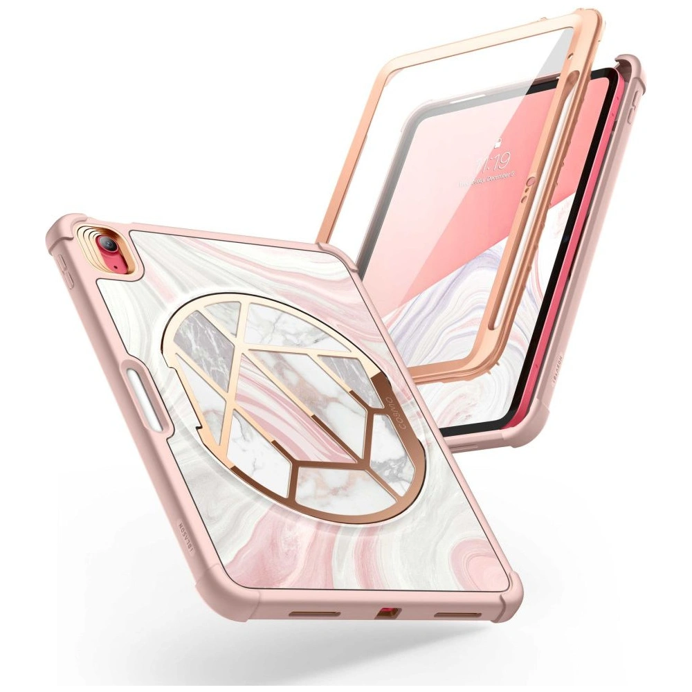 Hurtownia GSM - Etui Supcase Cosmo Apple iPad 10.9 2022 (10. generație) Marble Pink - SPC339 - {ean13} - Hurt