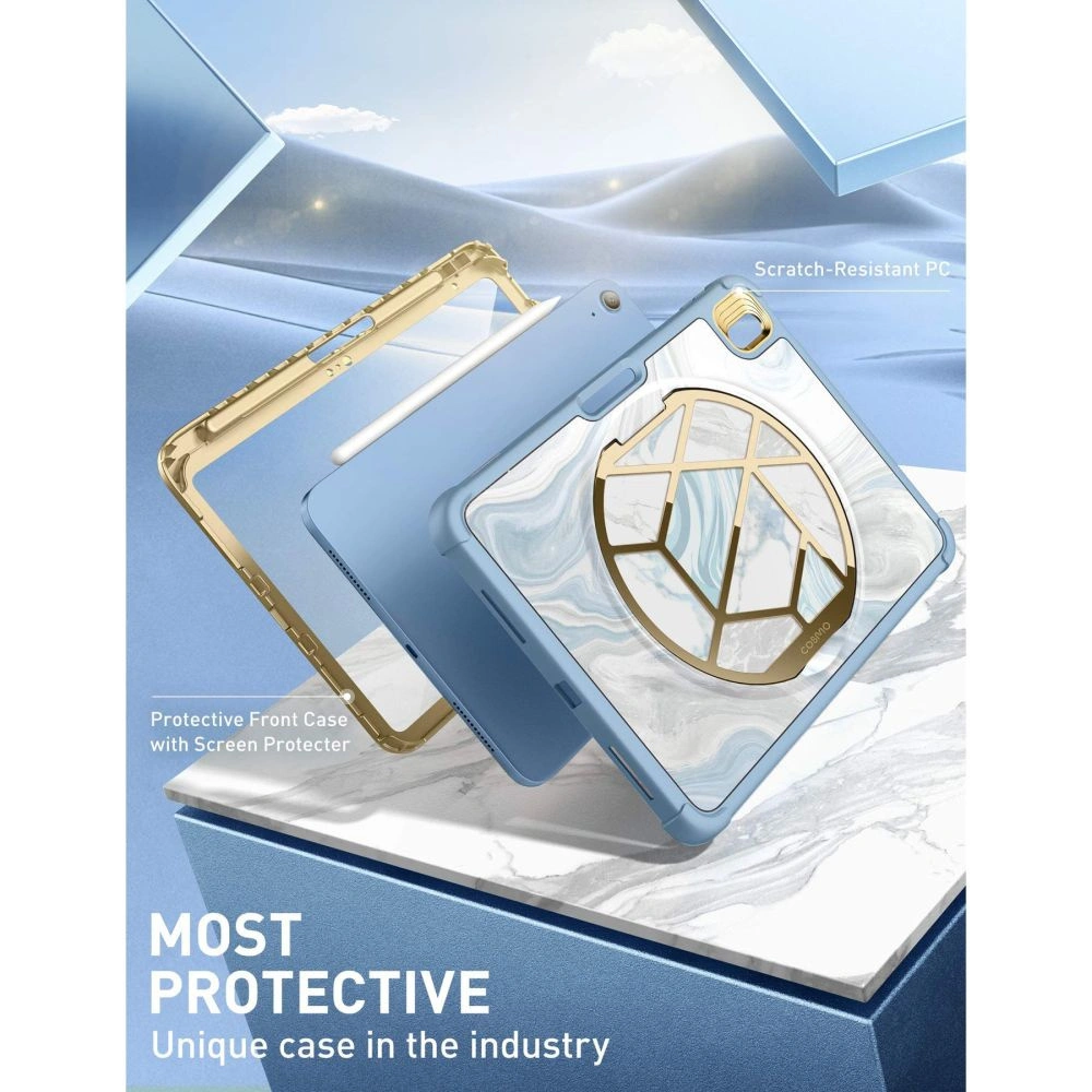 Hurtownia GSM - Case Supcase Cosmo Apple iPad 10.9 2022 (10. Generation) Marmor Blau - SPC340 - {ean13} - Hurt