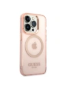 Hurtownia GSM - Etui Guess GUHMP14LHTCMP Apple iPhone 14 Pro rózsaszín/pink kemény hátlap Arany Keret Áttetsző MagSafe - GUE2319 - {ean13} - Hurt