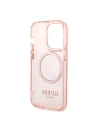Hurtownia GSM - Etui Guess GUHMP14LHTCMP Apple iPhone 14 Pro rózsaszín/pink kemény hátlap Arany Keret Áttetsző MagSafe - GUE2319 - {ean13} - Hurt
