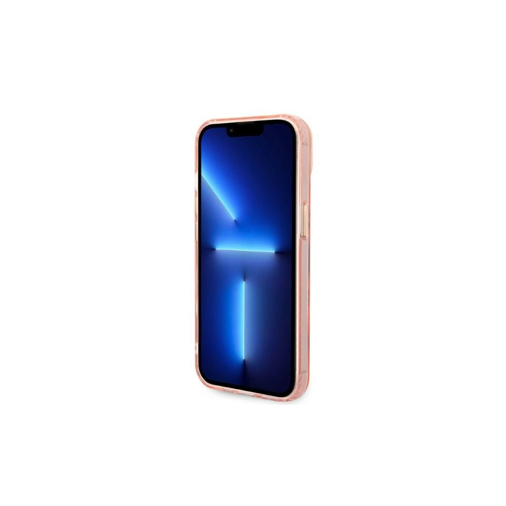 Hurtownia GSM - Etui Guess GUHMP14MHTCMP Apple iPhone 14 Plus / 15 Plus rozie/pink carcasă dură Gold Outline Translucent MagSafe - GUE2320 - {ean13} - Hurt