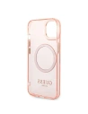 Hurtownia GSM - Etui Guess GUHMP14MHTCMP Apple iPhone 14 Plus / 15 Plus rozie/pink carcasă dură Gold Outline Translucent MagSafe - GUE2320 - {ean13} - Hurt