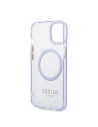 Hurtownia GSM - Etui Guess GUHMP14SHTCMU Apple iPhone 14 purpurové/purple tvrdé pouzdro zlatý okraj průhledné MagSafe - GUE2321 - {ean13} - Hurt