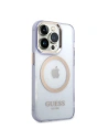Hurtownia GSM - Etui Guess GUHMP14XHTCMU Apple iPhone 14 Pro Max purpurowy/purple hard case Gold Outline Translucent MagSafe - GUE2322 - {ean13} - Hurt