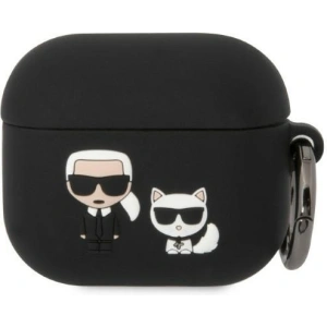 Hurtownia GSM - Case Karl Lagerfeld KLACA3SILKCK Apple AirPods 3 Hülle schwarz/schwarz Silikon Karl & Choupette - KLD1297 - {ean13} - Hurt