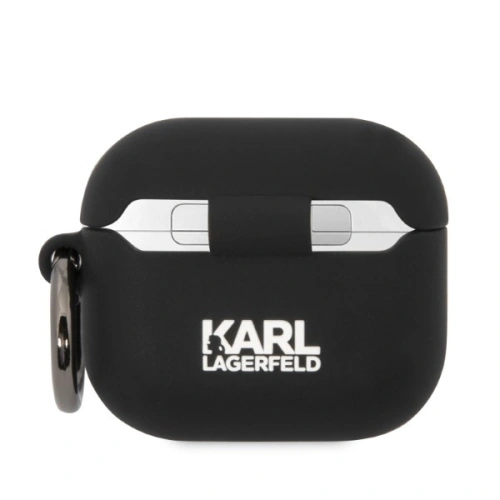 Etui Karl Lagerfeld KLACA3SILKCK Apple AirPods 3 cover czarny/black Silicone Karl & Choupette
