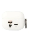 Hurtownia GSM - Etui Karl Lagerfeld KLACAPSILKCW Apple AirPods Pro cover biały/white Silicone Karl & Choupette - KLD1298 - {ean13} - Hurt