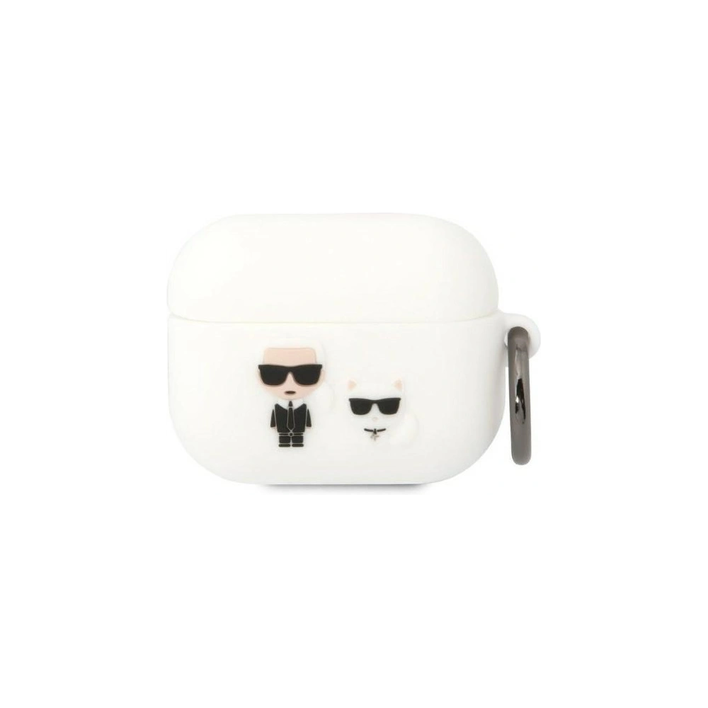 Hurtownia GSM - Case Karl Lagerfeld KLACAPSILKCW Apple AirPods Pro Cover weiß/white Silikon Karl & Choupette - KLD1298 - {ean13} - Hurt