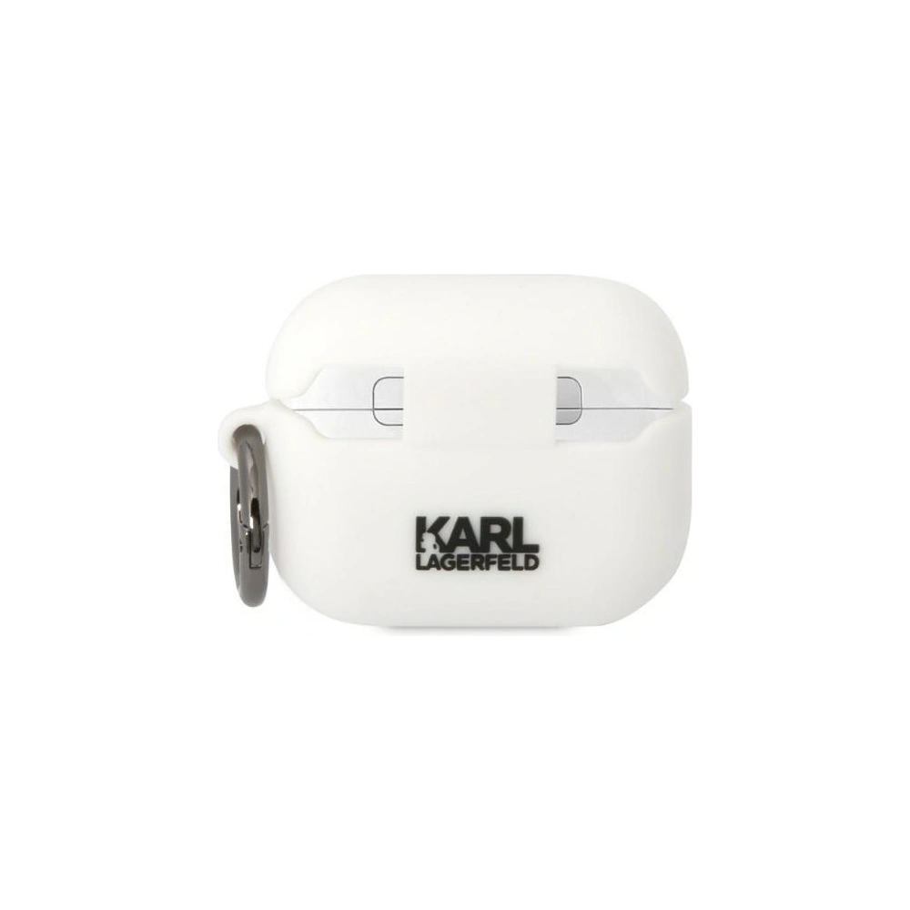 Hurtownia GSM - Case Karl Lagerfeld KLACAPSILKCW Apple AirPods Pro Cover weiß/white Silikon Karl & Choupette - KLD1298 - {ean13} - Hurt