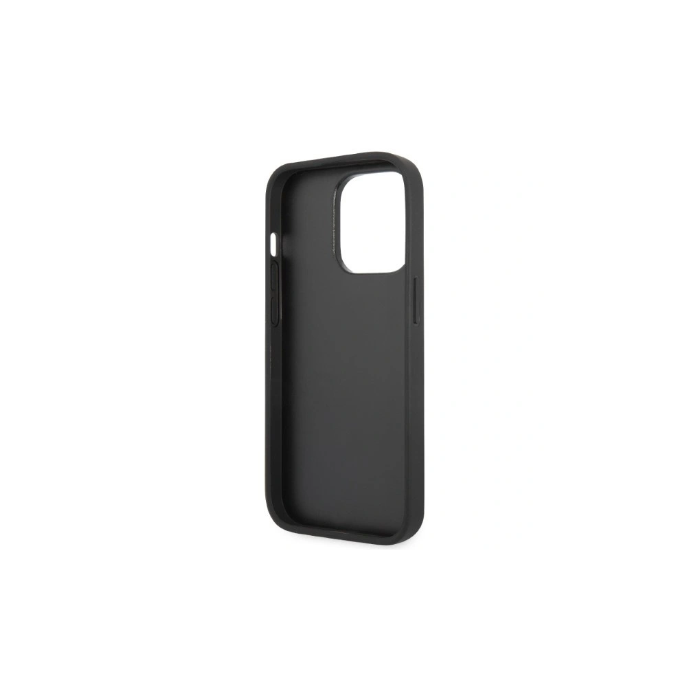 Karl Lagerfeld KLHCP14LG2CPK Apple iPhone 14 Pro black hardcase Glitter Choupette Patch