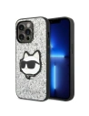 Etui Karl Lagerfeld KLHCP14LG2CPS Apple iPhone 14 Pro ezüst/silver hardcase Glitter Choupette Patch