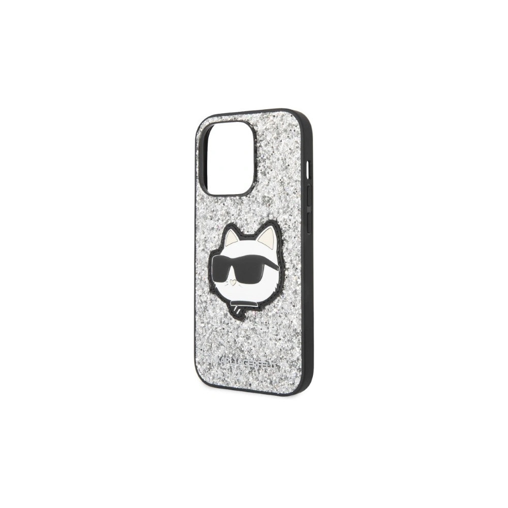 Hurtownia GSM - Etui Karl Lagerfeld KLHCP14LG2CPS Apple iPhone 14 Pro ezüst/silver hardcase Glitter Choupette Patch - KLD1300 - {ean13} - Hurt