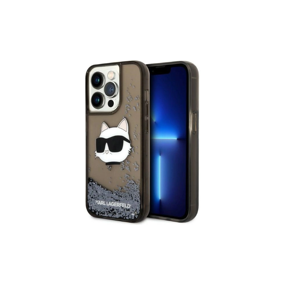 Hurtownia GSM - Etui Karl Lagerfeld KLHCP14LLNCHCK Apple iPhone 14 Pro fekete/black hardcase Glitter Choupette Head - KLD1301 - {ean13} - Hurt
