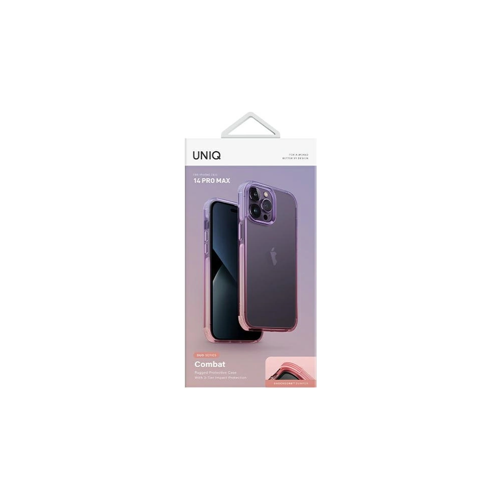 Hurtownia GSM - Case UNIQ Combat Duo Apple iPhone 14 Pro Max lila-rosa/lila lavendel-rosa - UNIQ819 - {ean13} - Hurt