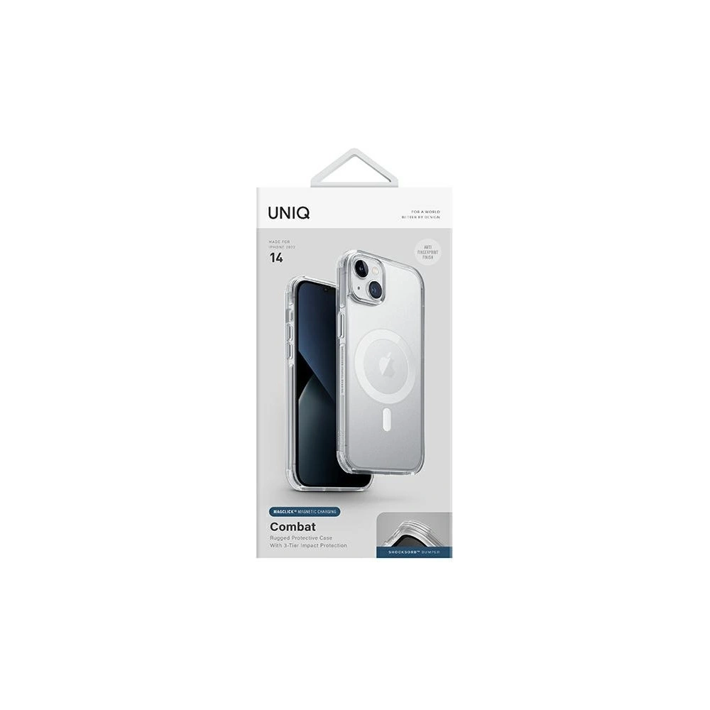 Hurtownia GSM - Etui UNIQ Combat Apple iPhone 14 MagClick Charging průhledný/dove satin clear - UNIQ820 - {ean13} - Hurt