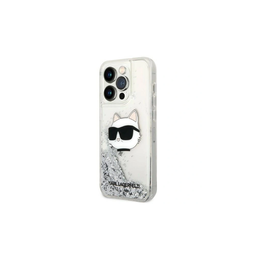Hurtownia GSM - Etui Karl Lagerfeld KLHCP14LLNCHCS Apple iPhone 14 Pro srebrny/silver hardcase Glitter Choupette Head - KLD1303 - {ean13} - Hurt