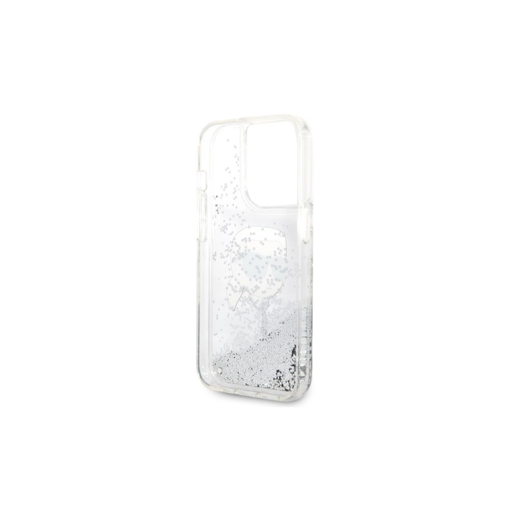Hurtownia GSM - Case Karl Lagerfeld KLHCP14LLNKHCH Apple iPhone 14 Pro silber/hardcase Glitter Karl Head - KLD1304 - {ean13} - Hurt