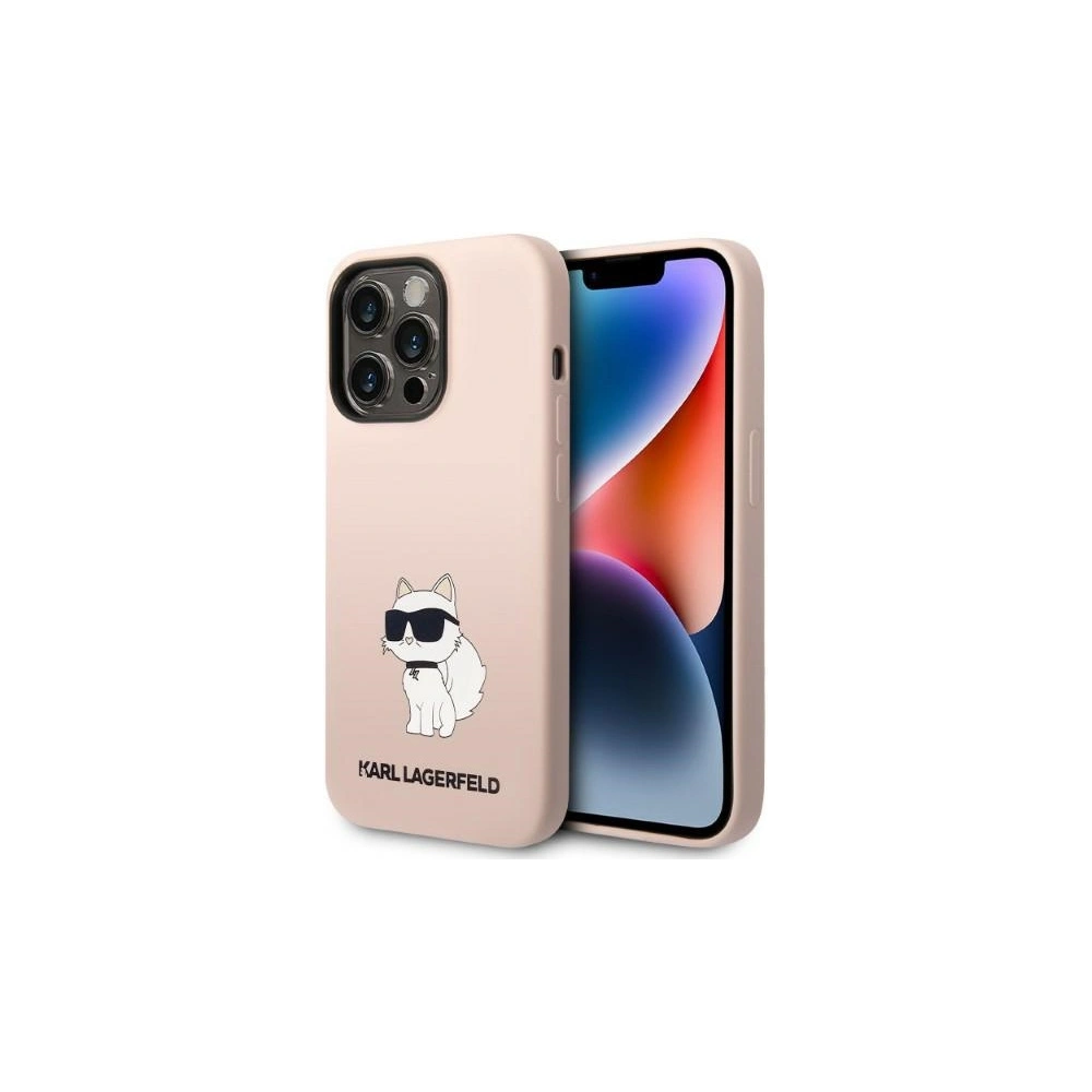 Hurtownia GSM - Etui Karl Lagerfeld KLHCP14LSNCHBCP Apple iPhone 14 Pro hardcase różowy/pink Silicone Choupette - KLD1305 - {ean13} - Hurt