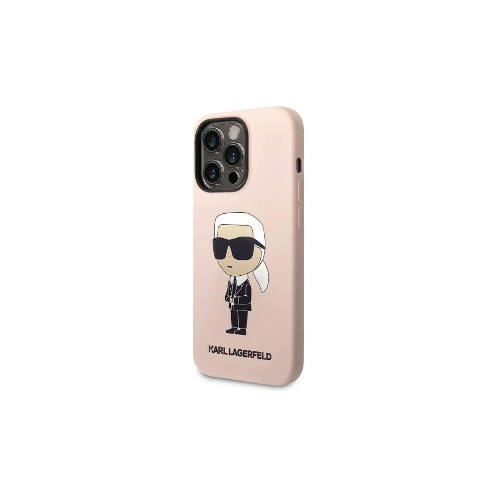 Hurtownia GSM - Etui Karl Lagerfeld KLHCP14LSNIKBCP Apple iPhone 14 Pro hardcase roz roz/pink Silicone Ikonik - KLD1307 - {ean13} - Hurt