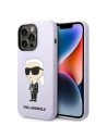 Etui Karl Lagerfeld KLHCP14LSNIKBCU Apple iPhone 14 Pro hardcase purpurowy/purple Silicone Ikonik