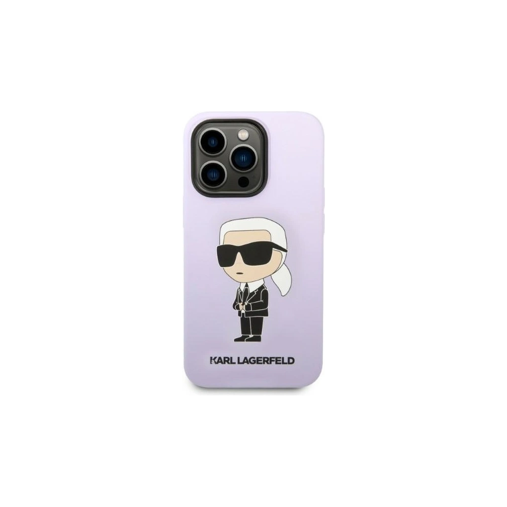Wholesale Karl Lagerfeld KLHCP14LSNIKBCU Apple iPhone 14 Pro hardcase purple Silicone Ikonik - KLD1308 - {ean13} - Hurt