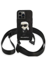Hurtownia GSM - Etui Karl Lagerfeld KLHCP14LSTKMK Apple iPhone 14 Pro negru/black hardcase Monogram Ikonik Patch - KLD1309 - {ean13} - Hurt